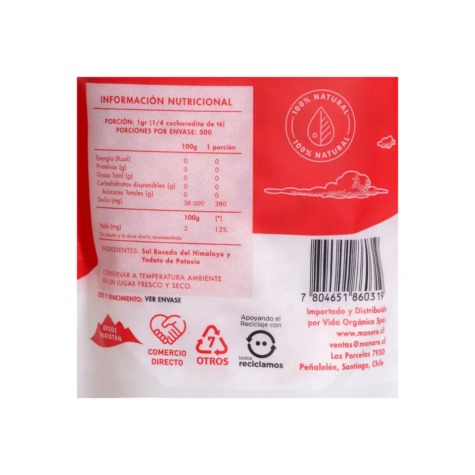 Sal rosada Himalaya Gruesa 500 gr 3