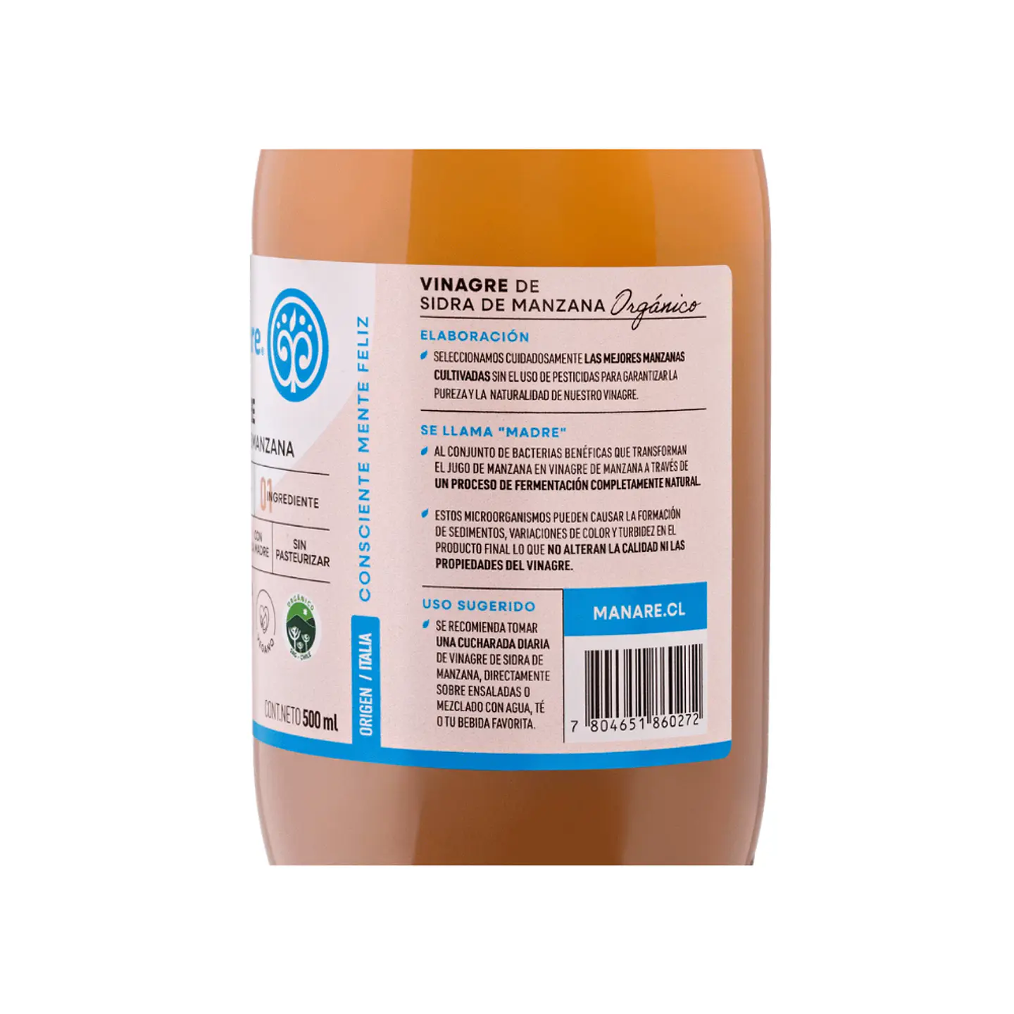 Vinagre de Manzana Organico 500 cc  3