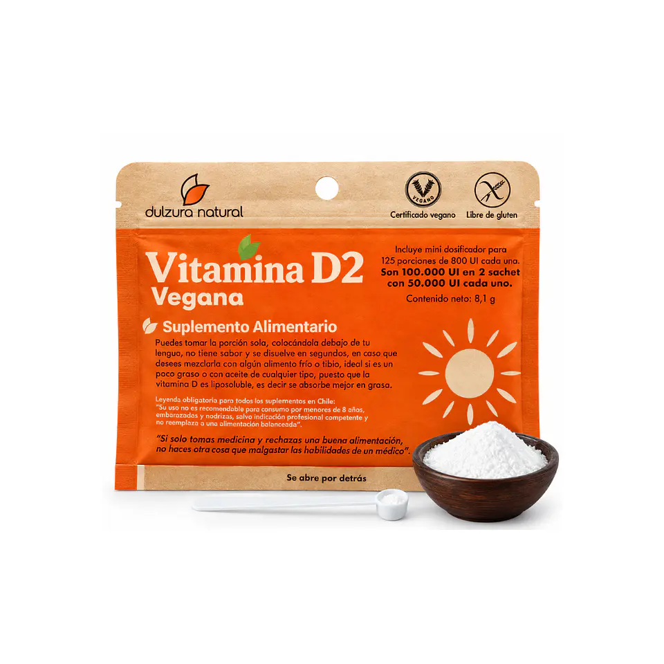 Vitamina D2 125 porc Dulzura Natural 1
