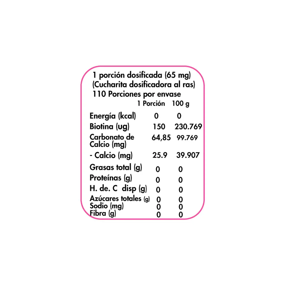 Biotina 110 porc  2