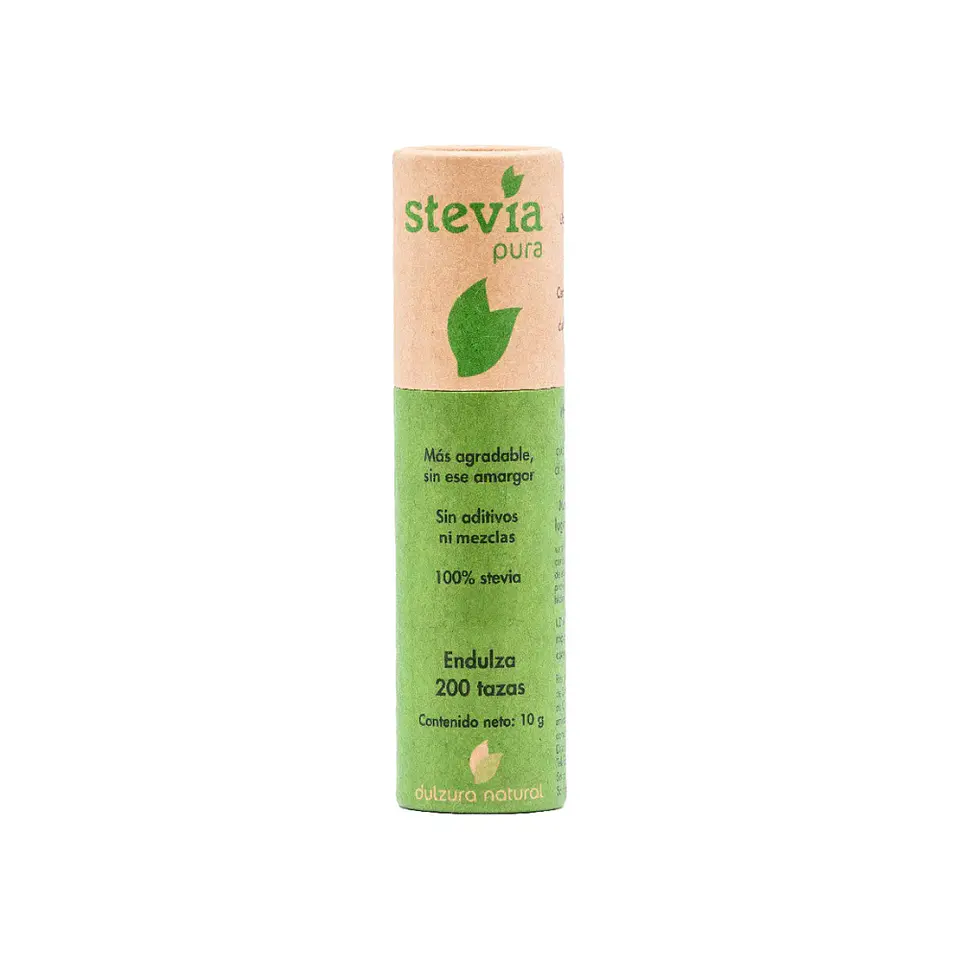 Stevia pura 10 gr tubo 200 tazas  1