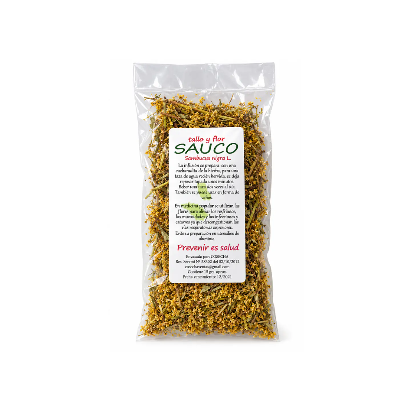 Flor de Sauco, 10 grs. cosecha 1