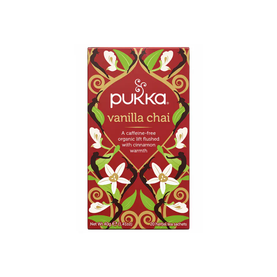Te  vainilla chai organic PUKKA 20 bolsas 1