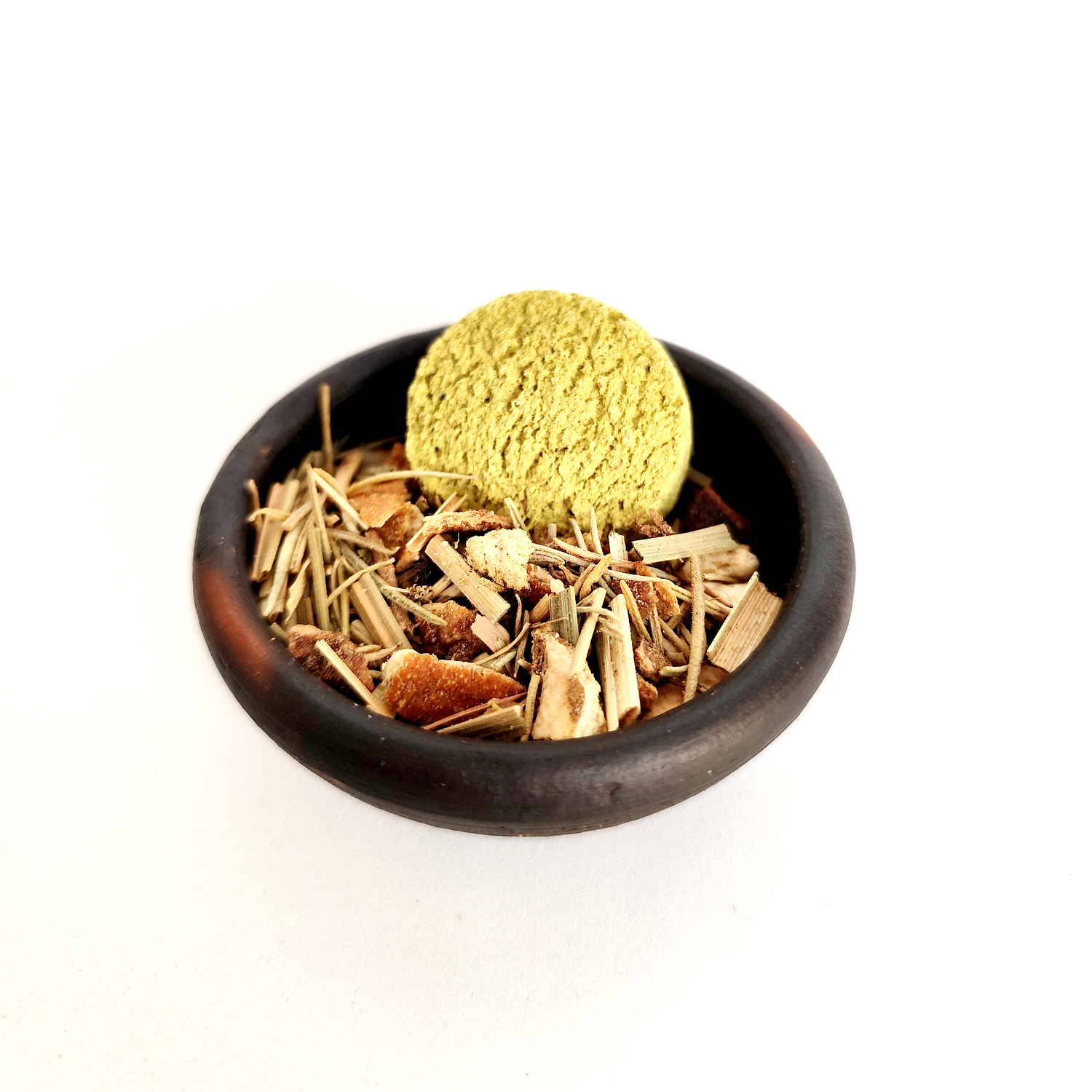 Sahumador de greda café 5