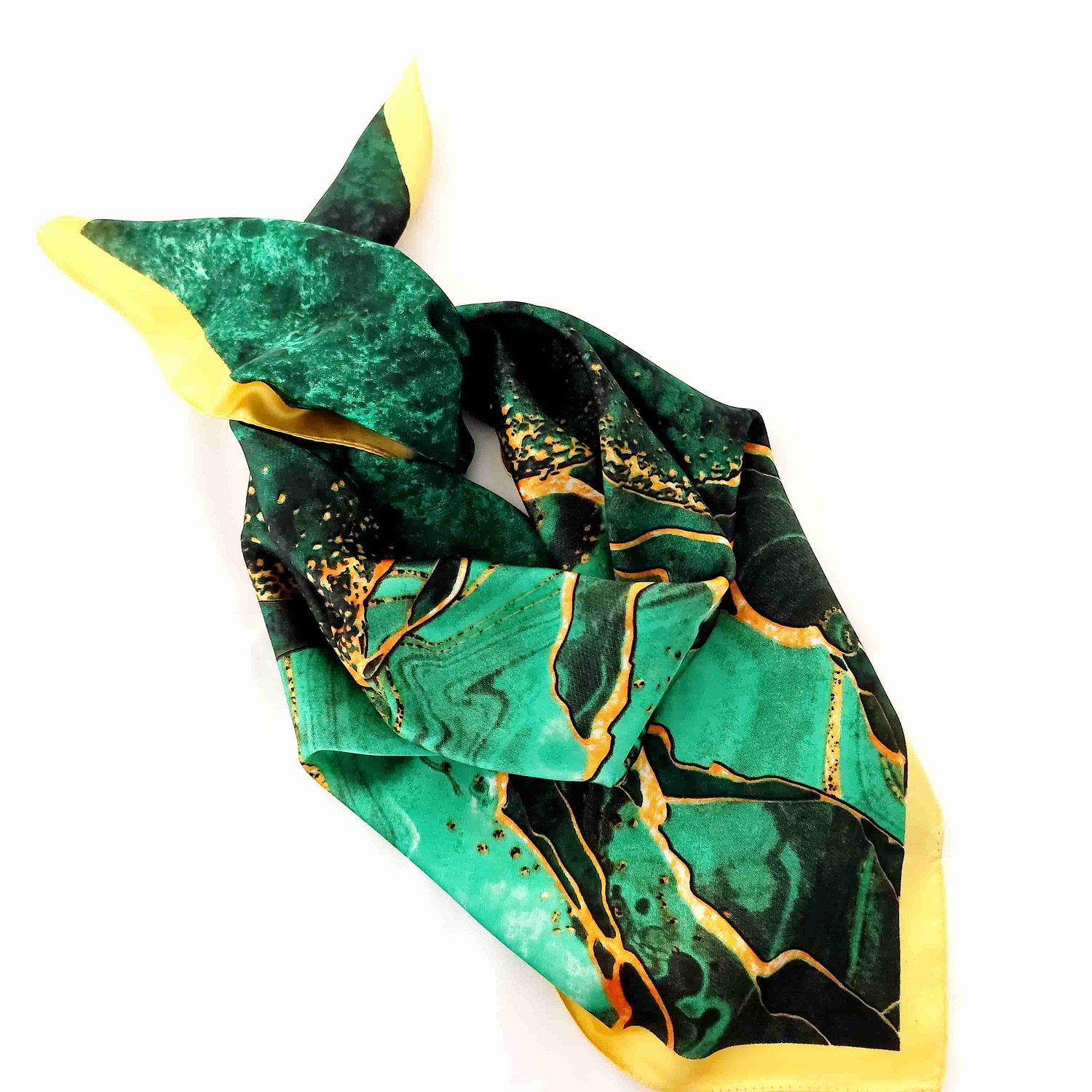 Pañoleta de Seda Mármol 70x70 – Buen Karma 4