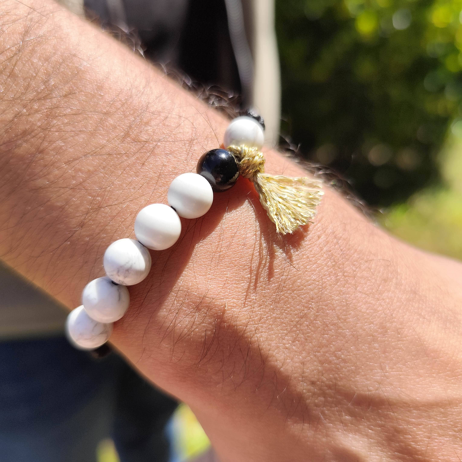 Set 2 Pulseras Amuleto Ying Yang – Equilibrio y Amor – Topacio Macramé 6