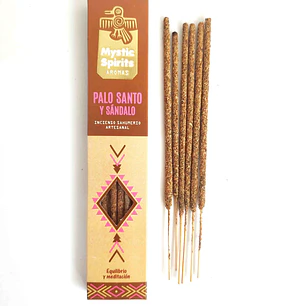 Incienso Natural Palo Santo y Sándalo - Mystic Spirits 