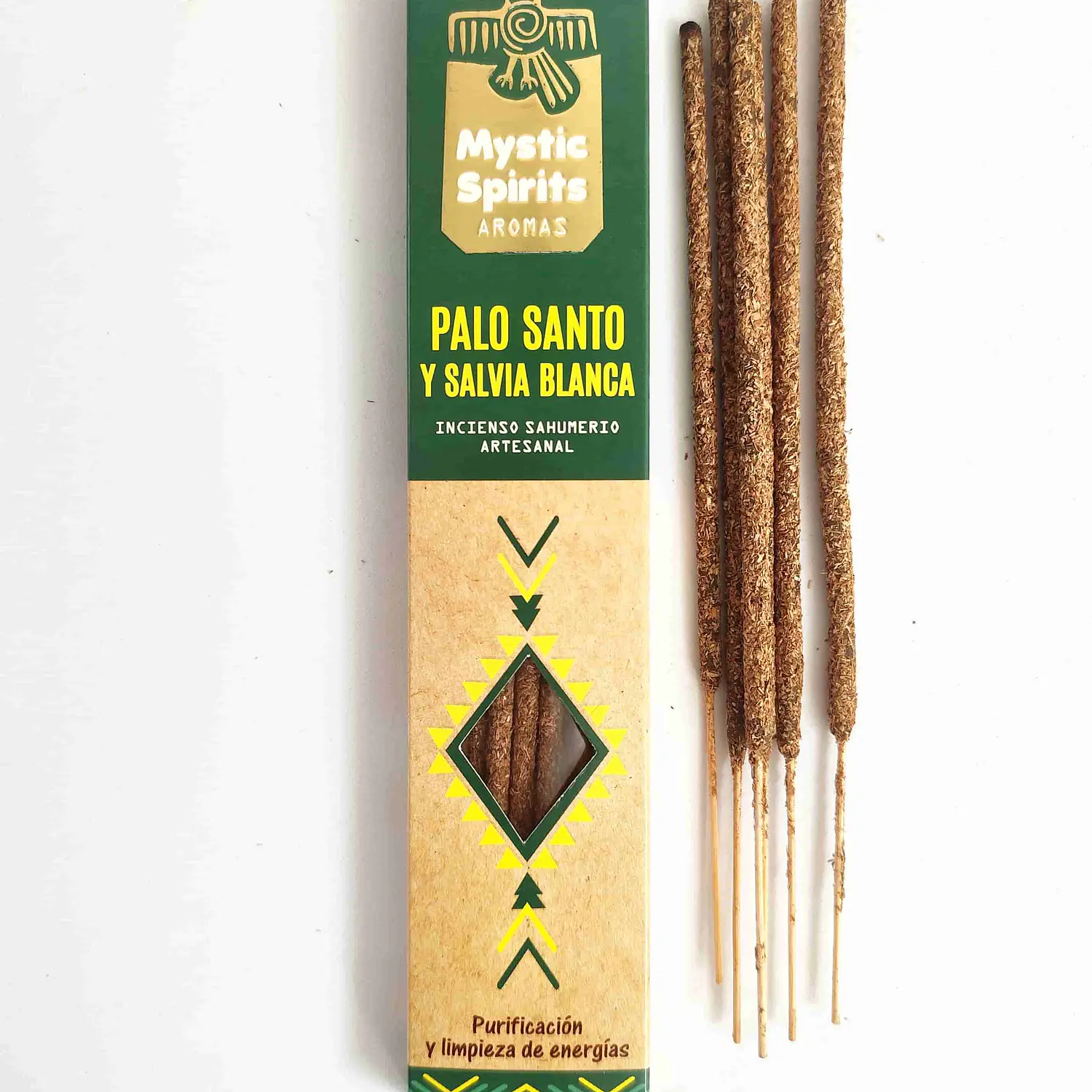 Incienso Natural Palo Santo y Salvia Blanca - Mystic Spirits 1