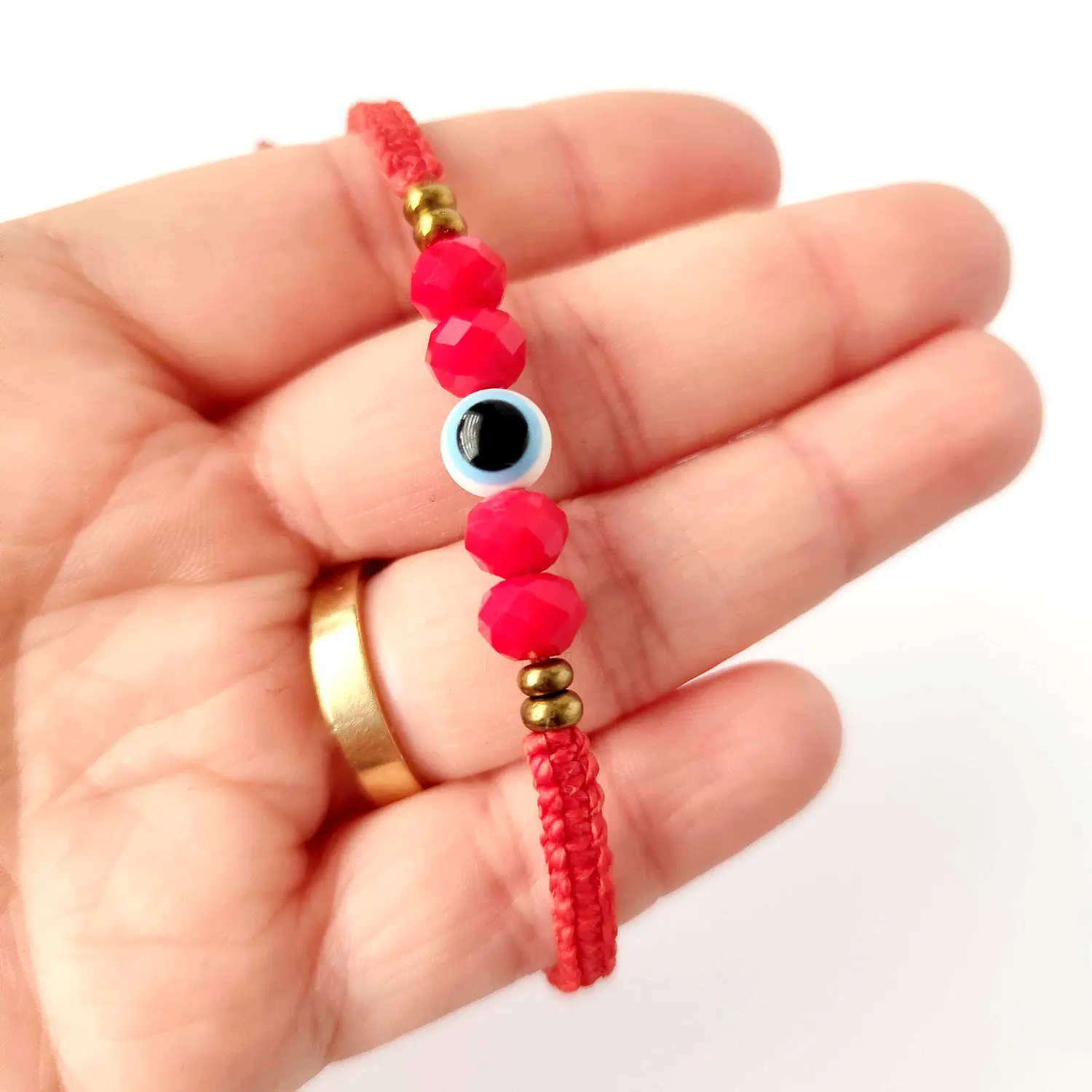 Pulsera Amuleto Ojo Turco – Protección – Topacio Macramé 4