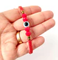 Pulsera Amuleto Ojo Turco – Protección – Topacio Macramé - Miniatura 4