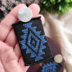 Aros Wangülen Mapuche – Topacio Macramé