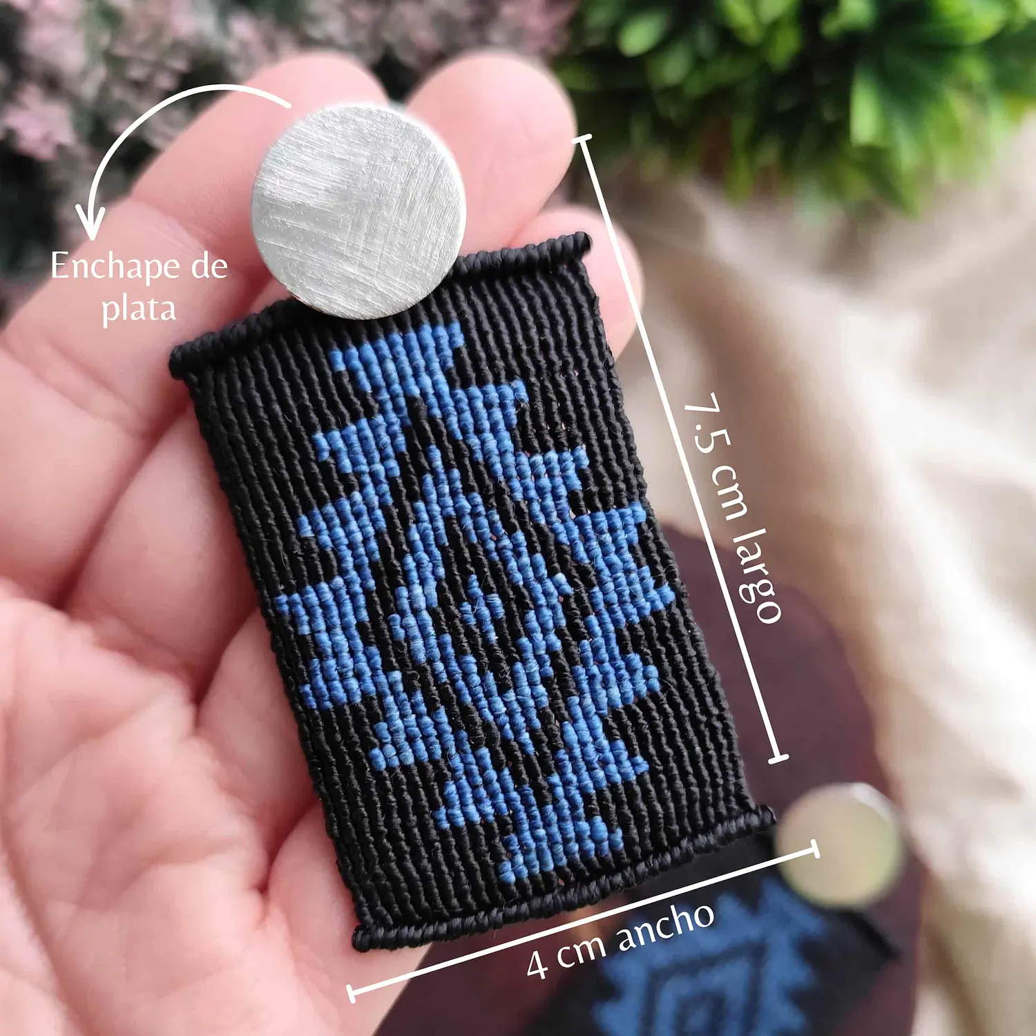 Aros Wangülen Mapuche – Topacio Macramé 4