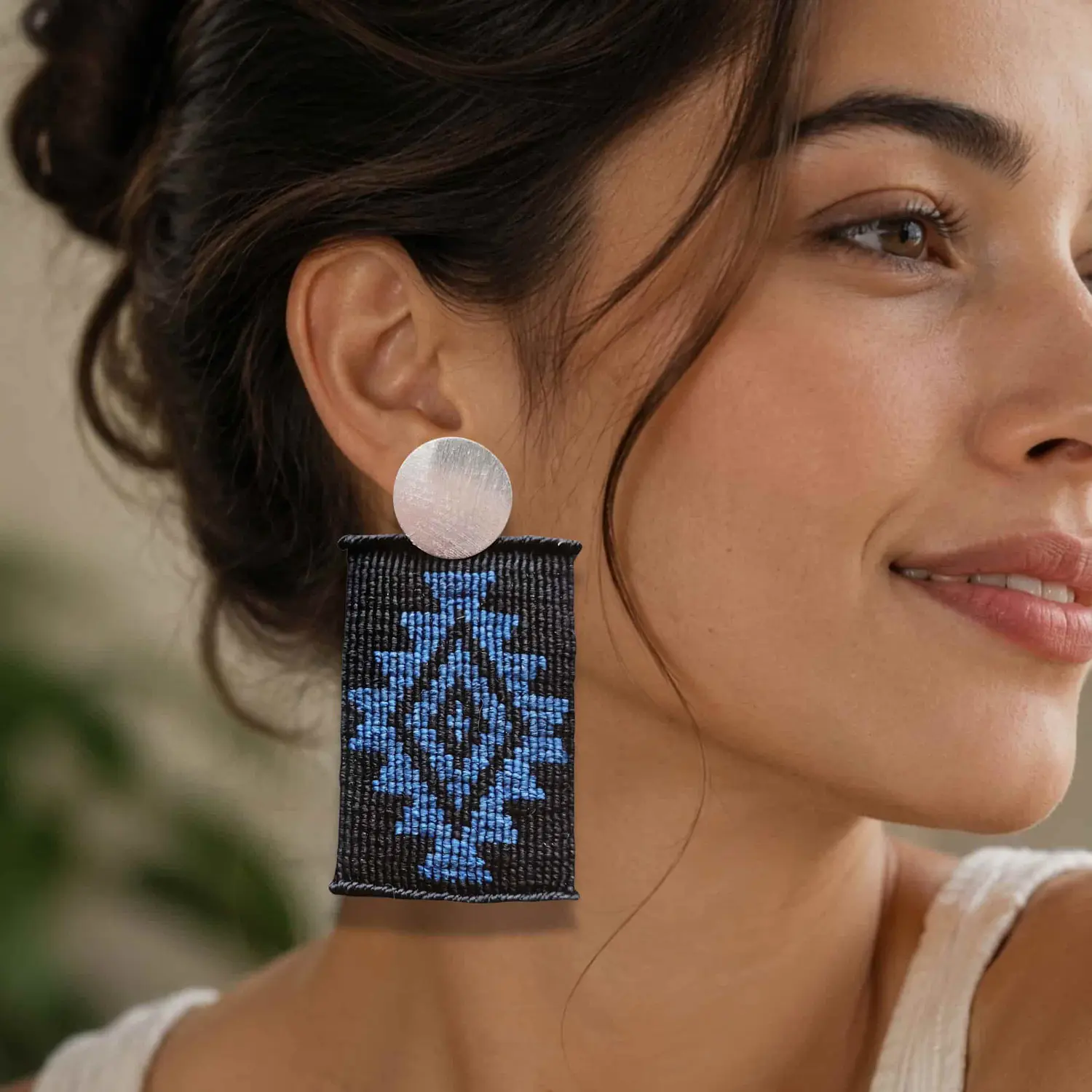 Aros Wangülen Mapuche – Topacio Macramé 3