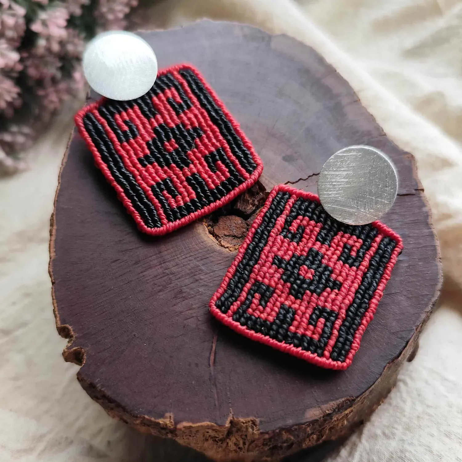 Aros Cruz Andina – Topacio Macramé 5