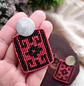 Aros Cruz Andina – Topacio Macramé - Miniatura 1