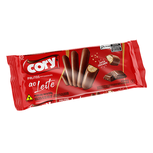 Galleta cory palito leche con chocolate 10un