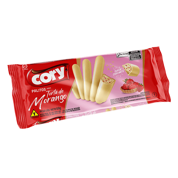 Galleta cory palito Pie de Frutilla 10un