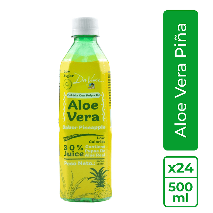 Caja de Aloe vera Piña de 500ml El Arriero 1