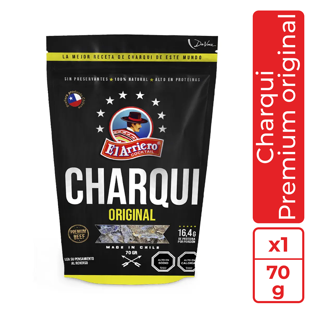 Charqui Premium original de equino 70g 1