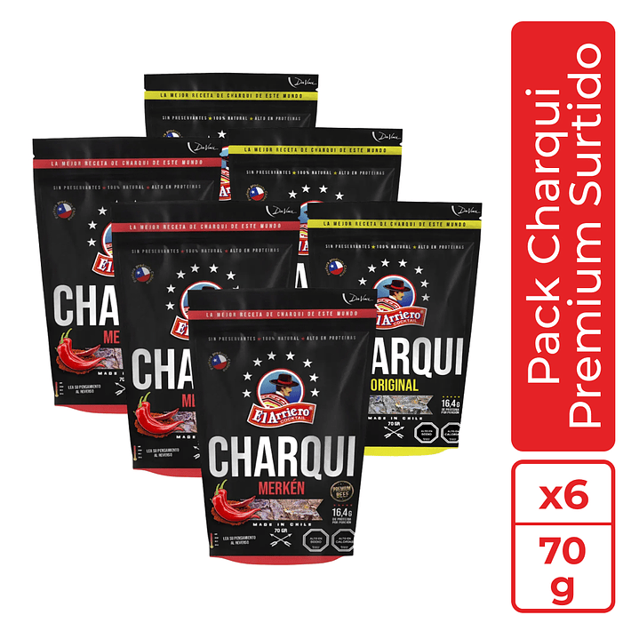 Pack Charqui Premium 70g (surtido) 1