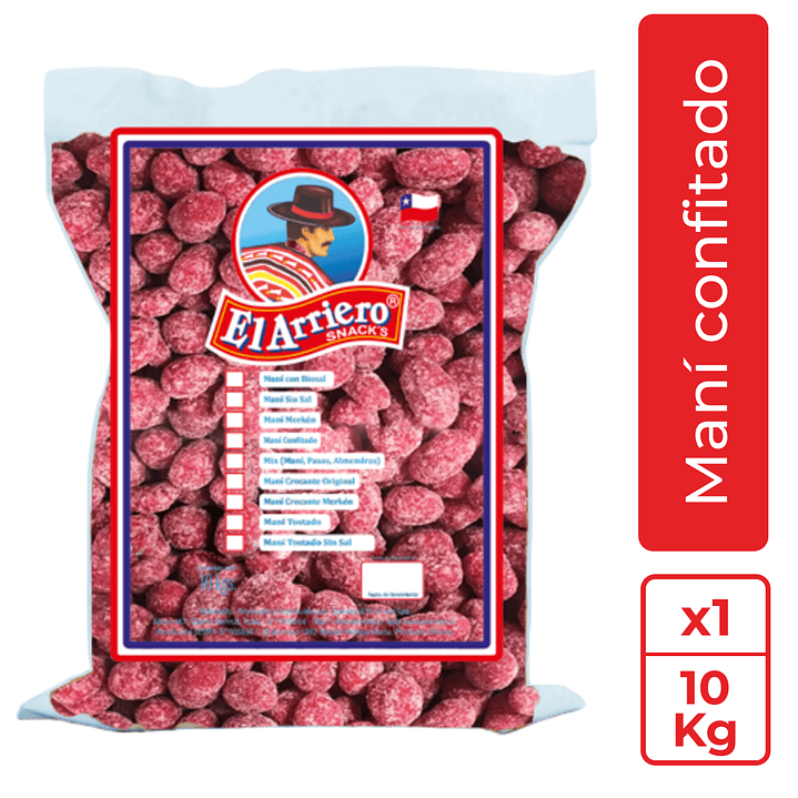 10 kilos de Maní Confitado El Arriero 1