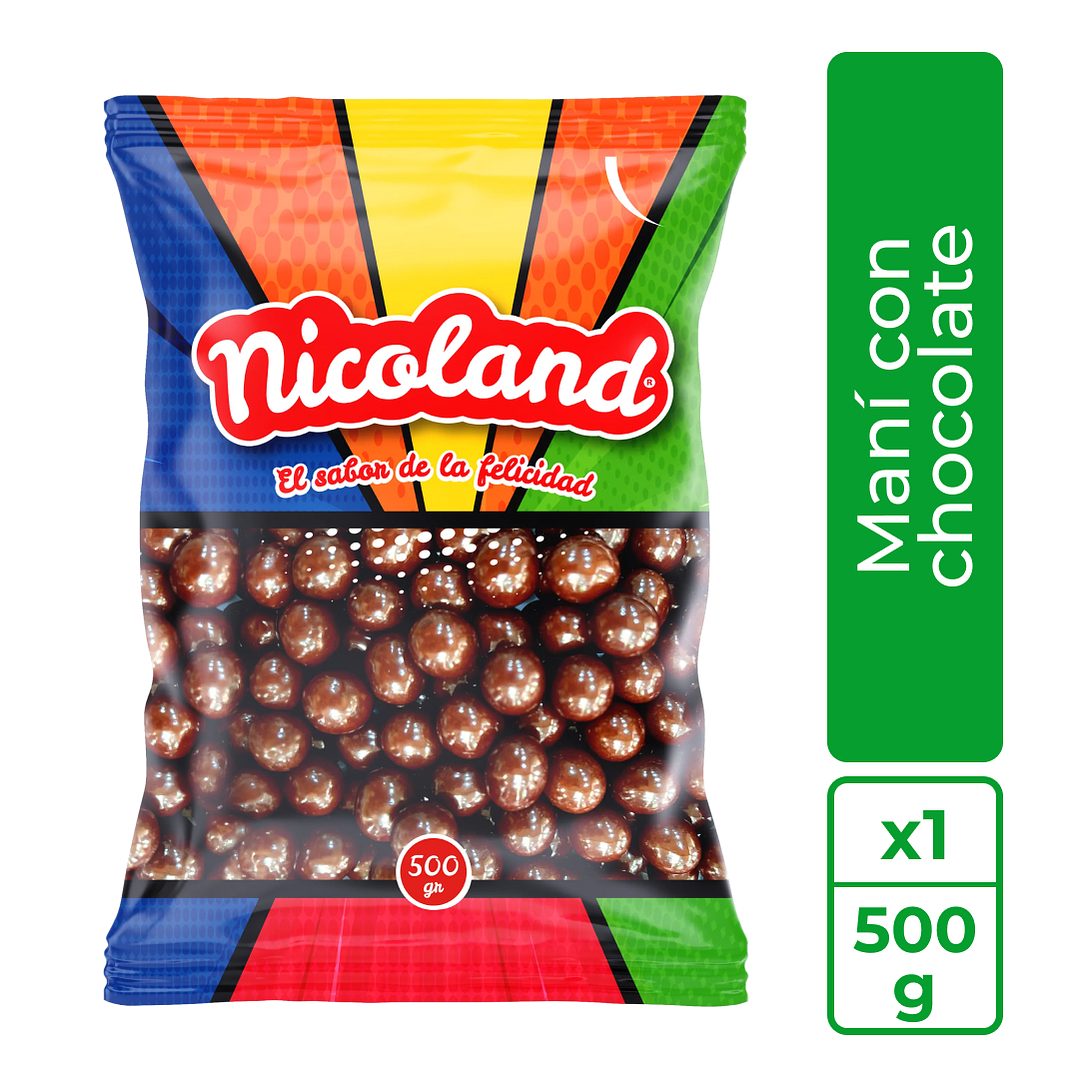 Maní con chocolate  500gr 1