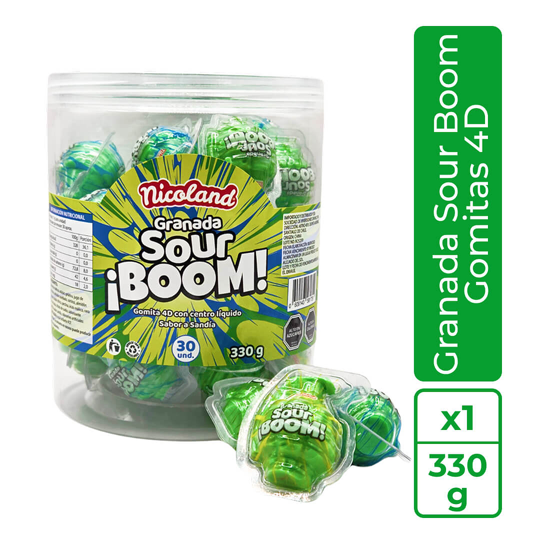 Granada Sour Boom - Gomita 4D 1