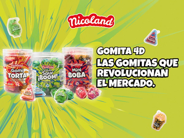 Gomitas 4D Nicoland. Las gomitas que revolucionan el mercado.