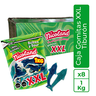 Gomitas XXL Tiburón - Caja 8 unidades
