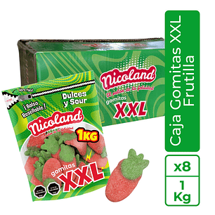 Gomitas XXL Frutilla - Caja 8 unidades