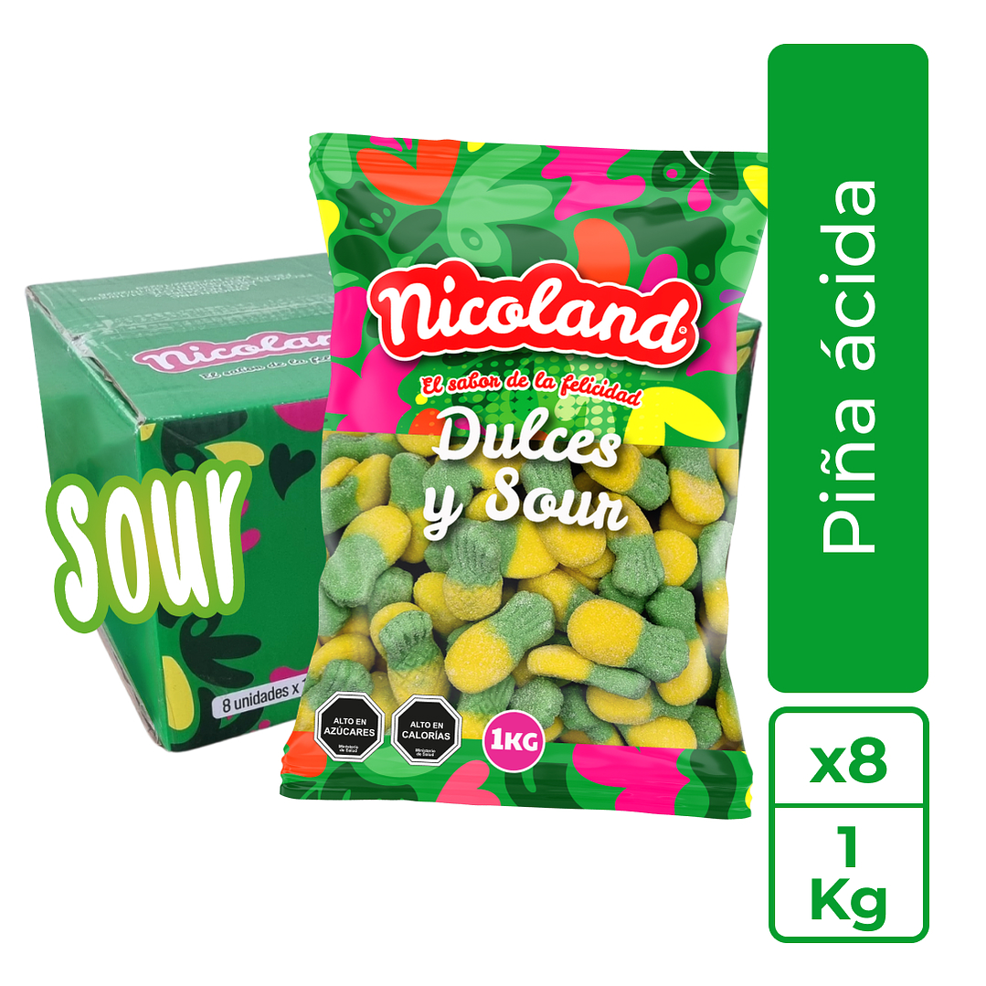 Gomita Piña Ácida 1 kg 1
