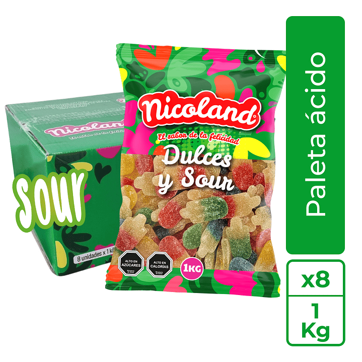 Gomita Paleta Ácida 1 kg 1