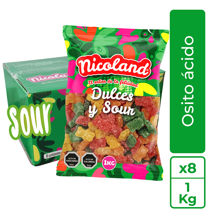 Gomita Osito Ácido 1 kg 1