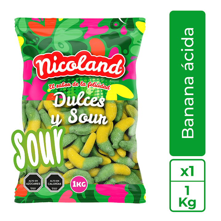 Gomita Banana Bicolor 1 kg 1