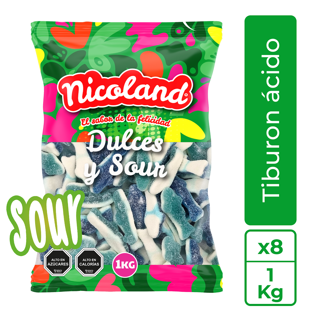 Gomita Tiburón Ácido 1 kg 1