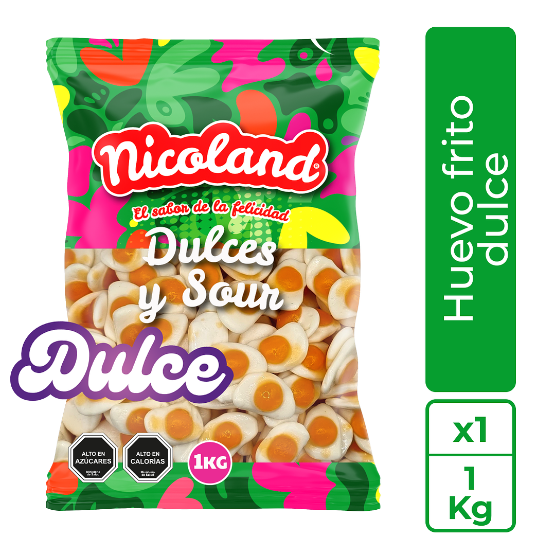 Gomita Huevo Frito 1 kg 1