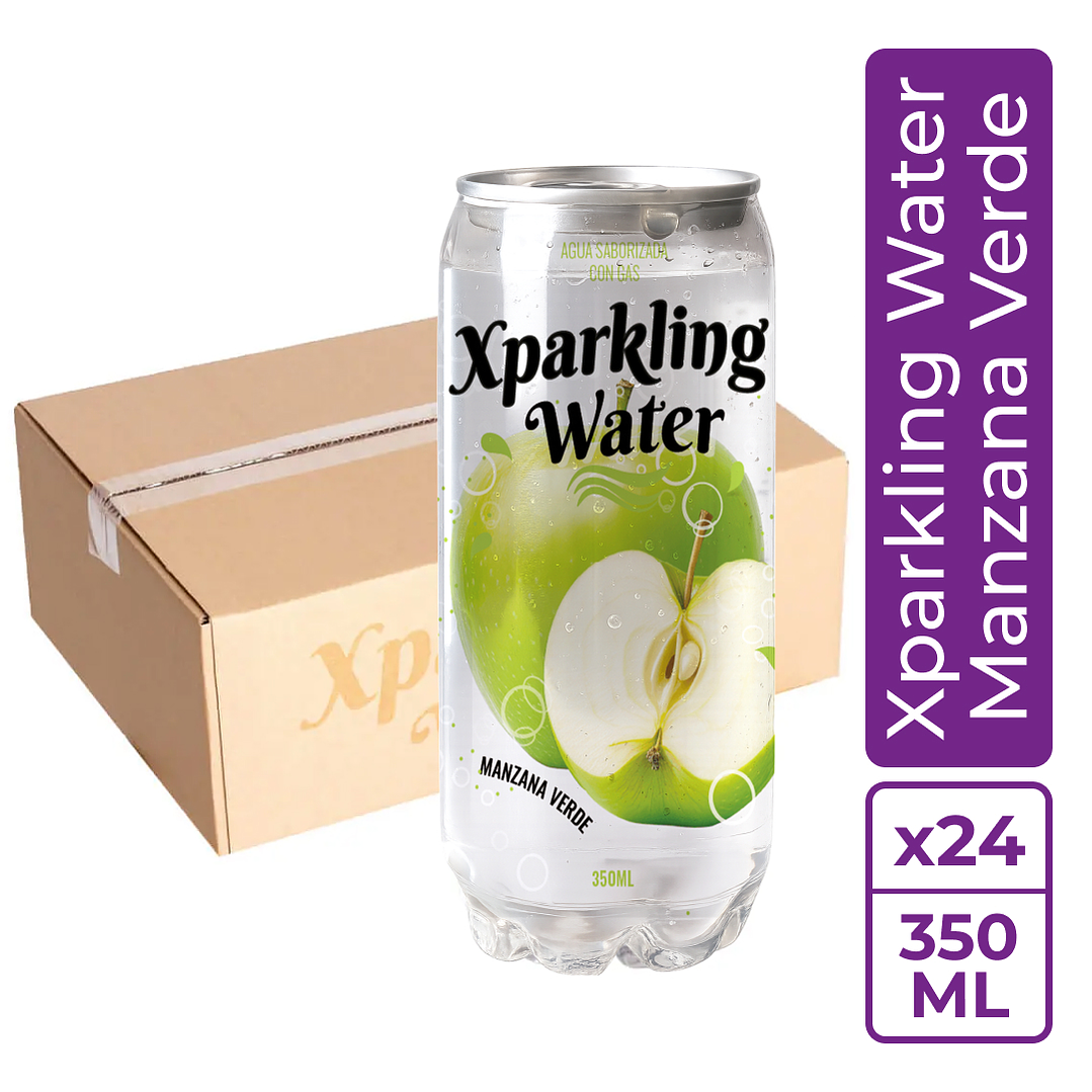 Xparkling Water Manzana Verde 350ml 1
