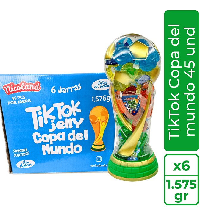 Caja Tik Tok Copa mundial 45 Unidades 1