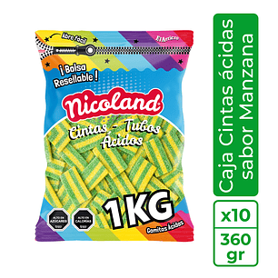 Caja Cintas ácidas sabor Manzana 