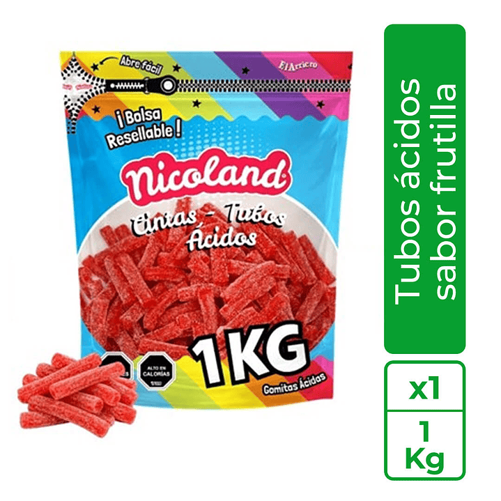 Mini Tubo Ácido de Frutilla 1