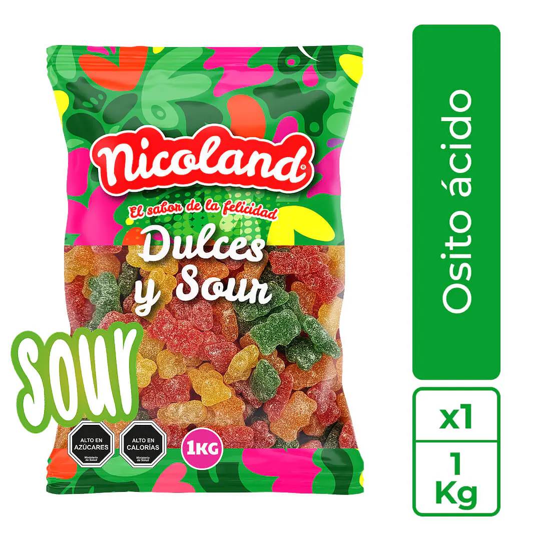 Gomita Osito Ácido 1 kg 1