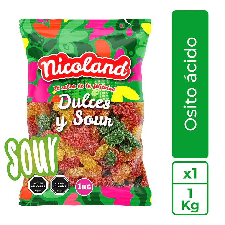 Gomita Osito Ácido 1 kg 1