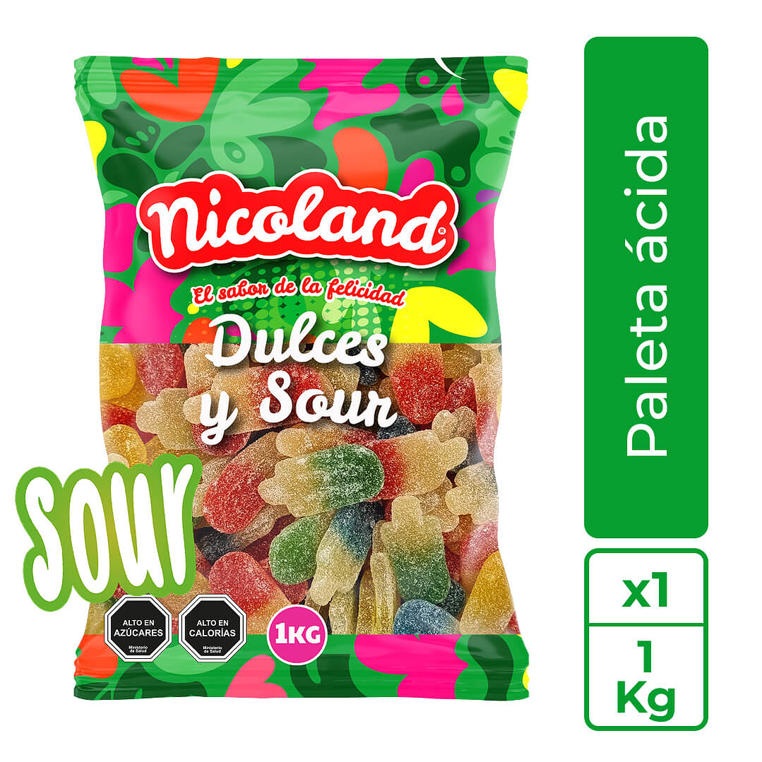 Gomita Paleta Ácida 1 kg 1