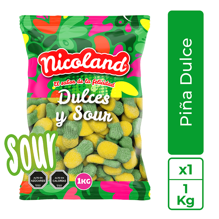 Gomita Piña Ácida 1 kg 1