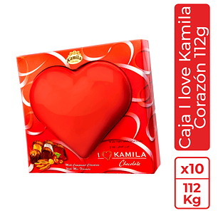 Caja I Love Kamila corazón 112g