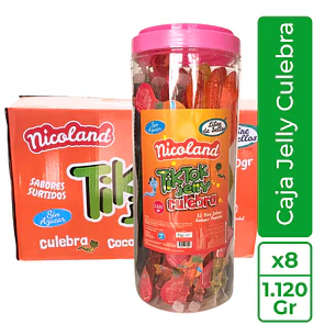 Caja Nicoland Jelly Culebra en tarro