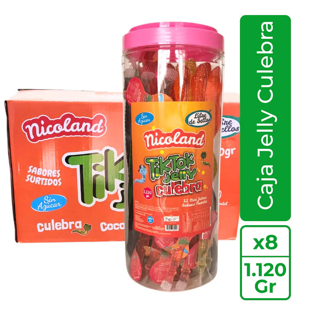 Caja Nicoland Jelly Culebra en tarro 1