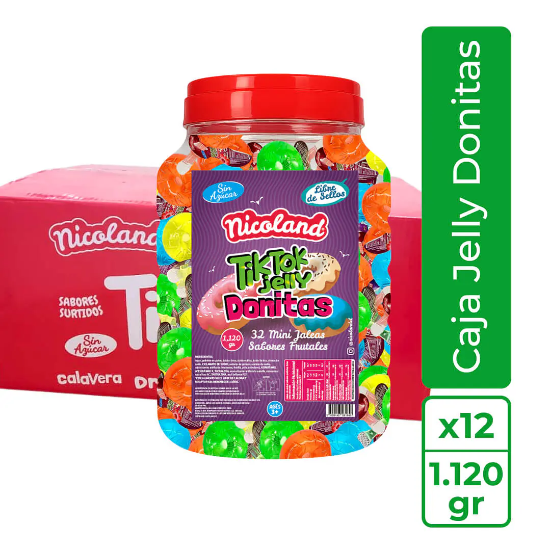 Caja Jaleas Jelly Donitas 1