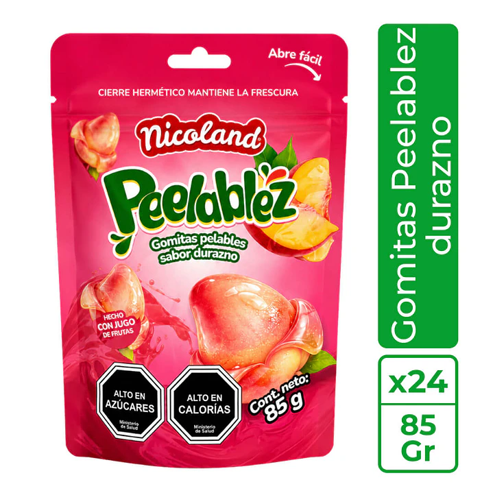  Gomitas Peelablez Sabor Durazno  1