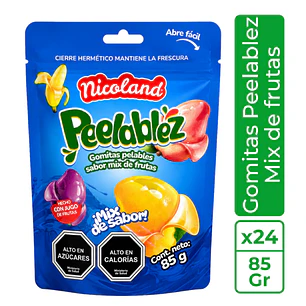 Gomitas Peelablez Mix de Frutas